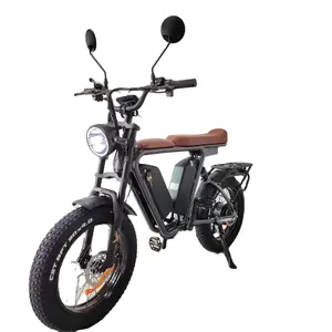 Bafang motor de freio elétrico de bicicleta, 52v, bafang, 1000w, suspensão completa, 44ah/52v, bateria dupla, longo alcance, bicicleta gorda, elétrica