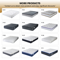 Matelas hybride de luxe double 137x190 à ressorts ensachés et mousse à mémoire de forme, construction multicouche en mousse, taille personnalisée, fourniture OEM