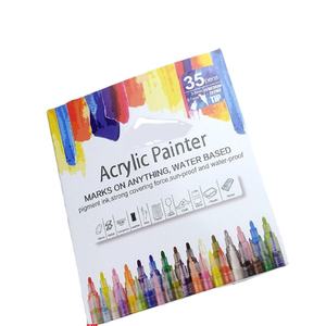 Nouveaux marqueurs de peinture acrylique à encre à base d'eau, pointe moyenne, pour bricolage, vente en gros - Product Image 1