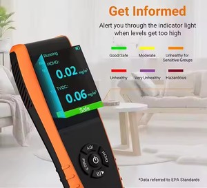9-in-1 chất lượng không khí màn hình di động Xuất khẩu dữ liệu PM2.5 PM10 hcho AQI hạt VOCs độ ẩm và nhiệt độ LKC-1000S + - Product Image 5