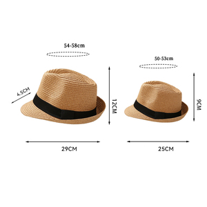 Thời trang in Raffia Fedora mũ rơm cho nam giới và phụ nữ lấy cảm hứng từ phong cách cao bồi cho du lịch ngoài trời bãi biển mặt trời bảo vệ - Product Image 6