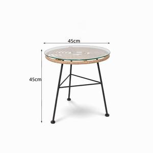 Wicker <strong>Tub</strong> Flower Shape <strong>Chair</strong> Imitation Woven Rope Synthetic Stackable Stool Wood bar <strong>Rattan</strong> <strong>Chairs</strong> - Product Image 6