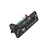 Taidacent papan dekoder MP3 mobil, papan dekoder MP3 mobil 2x 3W/5W, pemutar musik, Decoding Amplifier USB WMA AUX Radio FM, Mikrofon panggilan Handsfree