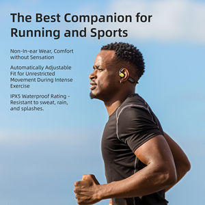 Audífonos Inalámbricos Confortables, Ligeros Como Una Pluma, <span class=keywords><strong>Nunca</strong></span> Dañan Los Oídos Durante Caminatas Largas o Viajes Diarios - Product Image 2