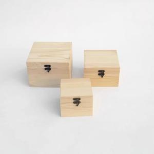 Cajas de Almacenamiento de Madera, Pino Sólido, Rectangulares, Apilables, para Regalos y Manualidades, 8 cm de Alto, DS6315 - Product Image 2