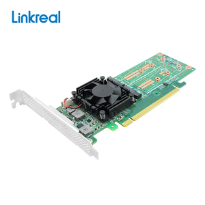 LRNV9547L-4I PCIe 3.0 x16至4端口<span class=keywords><strong>M</strong></span>.<span class=keywords><strong>2</strong></span> NVMe固态硬盘交换机适配器卡低调 - Product Image 2