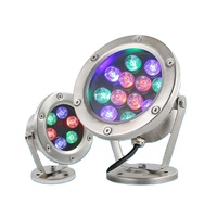 إضاءة نافورة LED احترافية تحت الماء IP68 RGB لعام 2026، مناسبة للمناظر الطبيعية