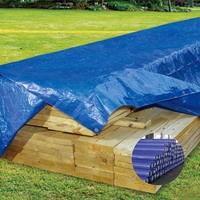 Rouleau de bâche en PE tissé enduit imperméable anti-UV sur mesure, bleu, orange, marron, argent, pour couverture de camion