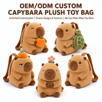Sac à dos en peluche personnalisé Capybara, sac à dos en peluche pour animaux en peluche, sac à dos doux personnalisé pour enfants et adultes, cadeau promotionnel OEM ODM
