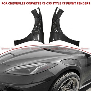 ชุดแต่งช่องระบายอากาศกันชนหน้าคาร์บอนไฟเบอร์แบบแห้ง สำหรับ Corvette C8 Stingray ผลิตจากคาร์บอน PrePreg แท้ สำหรับตกแต่งแผงข้างรถ - Product Image 4