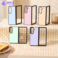 Coque de téléphone en TPU 2D vierge imprimable par sublimation pour Galaxy Z Fold 3/4/5/6/7, coque de téléphone personnalisée par sublimation pour Z Flip/4/5/7/8