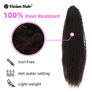 Capelli Vivian Premium Super Morbidi 26 Pollici 90g Ricci Brasiliani Crespi Confezione di Capelli Intrecciati all'Uncinetto con Ricci Brasiliani - Product Image 4