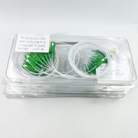 ZISA 1x8 Mini-Module PLC Optical Beam Splitter Single Mode with SC Connector Mini APC Codino Fiber Optic Equipment