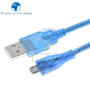 Câble USB de 30cm pour Uno R3/Nano/<span class=keywords><strong>MEGA</strong></span>/Leonardo/<span class=keywords><strong>Pro</strong></span> Micro/DUE Blue Câble USB de type A de haute qualité pour <span class=keywords><strong>Arduino</strong></span> - Product Image 4