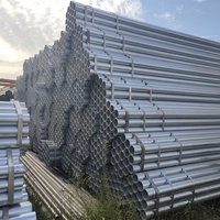 Tuyau/tube en acier galvanisé ASTM A53 A106 A500 BS1387 EN10255 Q195 Q235 Q345 Grade 1/2"- 24" pour la construction/les échafaudages