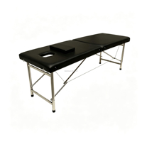 Lit de massage pliable de haute qualité avec cadre en acier inoxydable et éponge haute densité, personnalisable