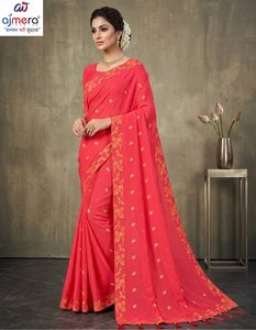 Elegante Saree de Algodón Estampado de Ajmera Fashion, Prenda Étnica Tradicional Suave y Elegante para Mujer, de Secado Rápido, para Todas las Temporadas, Ideal para Bodas - Product Image 3