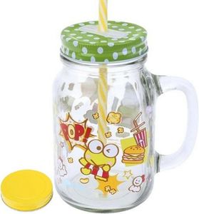 21-oz Sanrio Muratore Vaso di <span class=keywords><strong>Vetro</strong></span> Bere <span class=keywords><strong>Tazza</strong></span> <span class=keywords><strong>Tazza</strong></span> w/Paglia 2-Coperchio per le Bevande e di Stoccaggio - Product Image 4