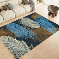 Tapis en velours cristal haute densité fait main, doux, épais, antidérapant, adapté aux animaux domestiques, pour la décoration de la maison et de la chambre