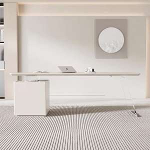 <span class=keywords><strong>Bureau</strong></span> Minimaliste Écologique en Panneaux avec Finition Vernie au <span class=keywords><strong>Piano</strong></span> de Haute Qualité - Product Image 4