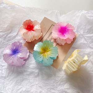 Pinzas de Pelo Sencillas y Modernas para Mujer, Estilo Dulce, Flor de Plástico, Pinza de Pelo Tipo Garra de Tiburón, Accesorios para el <span class=keywords><strong>Cabello</strong></span> - Product Image 4