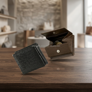 Monederos de Cuero Hechos a Mano de Alta Calidad, Estuche de Bolsillo Pequeño, Personalizable, Portátil, Unisex, para Hombre y Mujer - Product Image 2