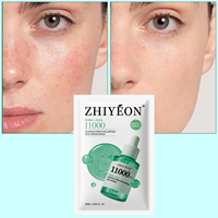 Masques faciaux hydratants et raffermissants en feuille d'acide hyaluronique avec logo personnalisé, masque sérum raffermissant PDRN à l'acide hyaluronique