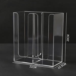 Tp1001 Acrylic Cup <b>Holder</b> 8.5X8.5X20Cm Minimalist Drinkware Storage Rack For Milk Tea Shops And Hotels - Product Image 2