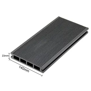 Cubierta de compuesto de plástico de madera para exterior, tablero de Wpc, suelo de parquete laminado, precio