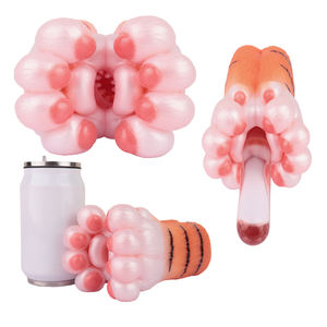 GEEBA 818g 컬러풀 타이거 귀여운 부드러운 물갈퀴 발 남성용 자위기구 성인용품 페니스 마사지 스트로커 남성 쾌락용 성인용품 - Product Image 1