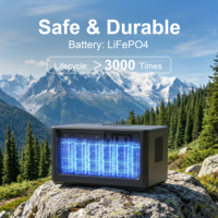 Mini station d'alimentation portable 150W 96Wh LiFePO4, chargeur solaire, sortie AC/DC/USB-C sans fil, batterie de secours pour la maison et le camping