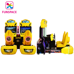 Funspace Tùy Chỉnh Chạy Xu 2 Người Chơi Ngồi Xuống Kéo Lái Xe Trò Chơi <span class=keywords><strong>Video</strong></span> 3D Máy Trò Chơi Đua Xe Ngựa Tốc Độ - Product Image 5