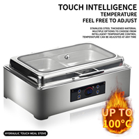 YITIAN Chauffe-plats de luxe pour traiteur Chauffe-plats en acier inoxydable Ensemble de buffet Chauffe-plats électriques pour équipement de restaurant