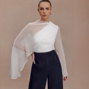<span class=keywords><strong>Camicia</strong></span> da donna slim fit a maniche lunghe in chiffon irregolare, stile francese sexy, nuova collezione estiva 2026 - Ingrosso Boutique - Product Image 1