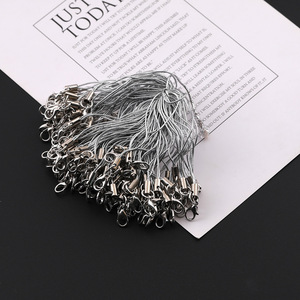 Correa de teléfono con cierre de mosquetón de un solo lazo en oro y plata, cordón metálico para accesorios de joyería DIY. - Product Image 2