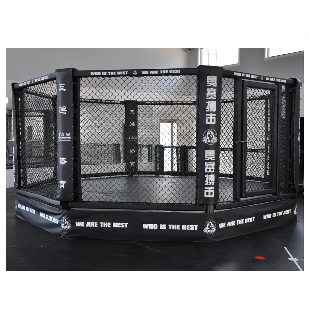 Bagues de boxe, Cage d'octogone MMA debout, équipement de combat pour les Arts martiaux