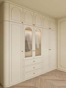 Armoire française de style moderne sur mesure, intégrée à toute la maison, en bois, pour chambre à coucher, salle à manger, hôtel, approvisionnement direct en usine - Product Image 2