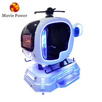 Juego de vuelo comercial VR, simulador de vuelo, helicóptero, soporte de rotación 360 con buena calidad