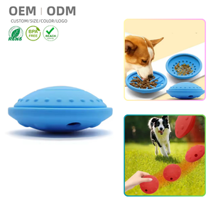 Nuovi Arrivi Personalizzati: Giocattolo Interattivo per Cani in Silicone Morbido, Ecologico, Moderno e Durevole, Palla da Masticare per Addestramento e Distribuzione di Crocchette - Product Image 1