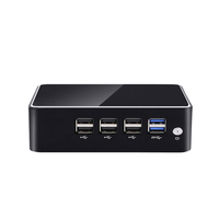 ZOOMWIN Offre Spéciale 8 * USB Mini PC N100 faible puissance ordinateur DDR4 RAM M.2 stockage double LAN 2 * HD DP affichage Portable petit Micro PC