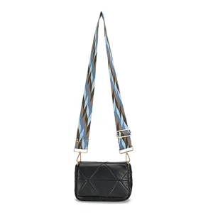 새로운 패션 에스닉 핸드백 크로스 바디 벨트 5cm 다채로운 짠 자카드 두꺼운 웨빙백 지갑 홀더를위한 기타 스트랩