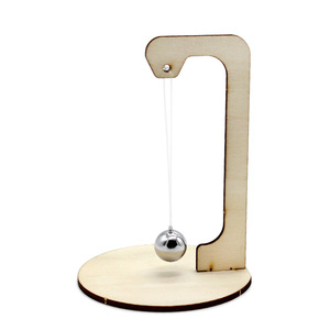 Modèle en bois du pendule de Foucault pour expériences scientifiques, jouet éducatif STEM pour étudiants - Product Image 2