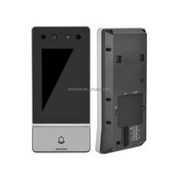 DS-KD9203-E6 asli HIK layar LCD warna-warni 4.3 inci stasiun pintu pengenalan wajah lensa HD sudut lebar 2x2 MP