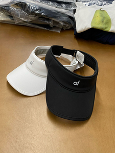 Gorra Visera con Protección <span class=keywords><strong>UV</strong></span> 100% Algodón |   Gorra Deportiva Unisex Ajustable Blanca y Negra para Yoga y Actividades al Aire Libre, Estilo Flapper - Product Image 2
