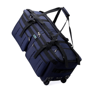 Sac à dos de voyage pliable unisexe en polyester grande capacité, sac à bandoulière multifonctionnel, sac à bagages avec fermeture éclair, résistant à l'eau - Product Image 2