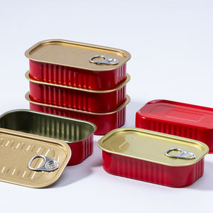 Latas de Metal de 160g para Atún y <span class=keywords><strong>Sardinas</strong></span>, Paquete de 2 Latas Vacías Selladas <span class=keywords><strong>con</strong></span> Tapa Fácil de Abrir, Suministro de Fabricantes - Product Image 6