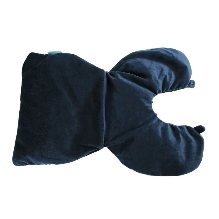 U shape plush two in one convertible pillow