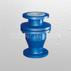 Válvula de Retención de Elevación con Brida Revestida de PTFE DN100, Válvula de Corte de Presión Atmosférica Estándar Nacional DDCV de Doble Lóbulo - Product Image 1