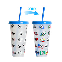 Gobelet réutilisable en plastique sans BPA, couleur froide, avec couvercle, pour adultes, idéal pour les fêtes et événements en plein air