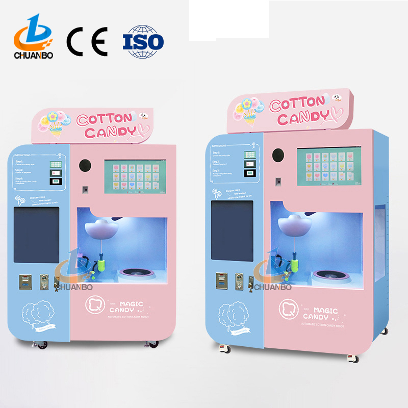 Лидер продаж 2022, автоматический торговый автомат для продажи хлопковых конфет
